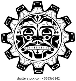 Vector illustration of the sun symbol