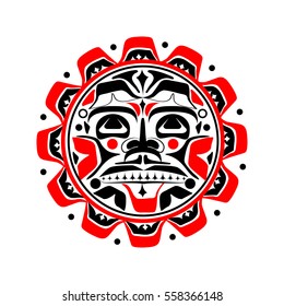 Vector illustration of the sun symbol
