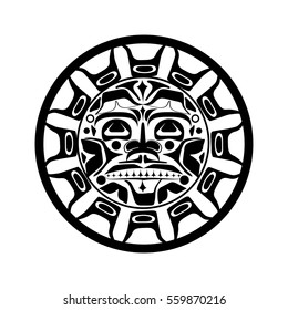 Vector illustration of the sun symbol