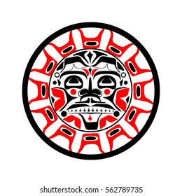 Vector illustration of the sun symbol