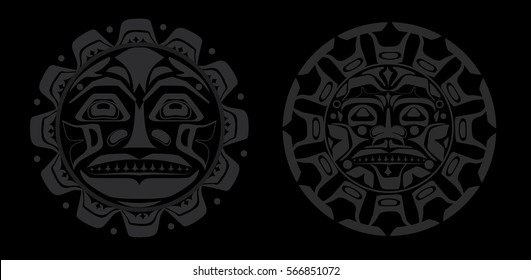 Vector illustration of the sun symbol