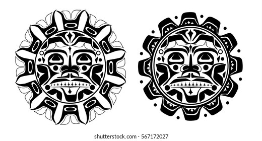 Vector illustration of the sun symbol