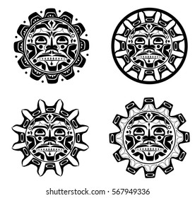 Vector illustration of the sun symbol