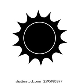 vector illustration of sun with trendy design
