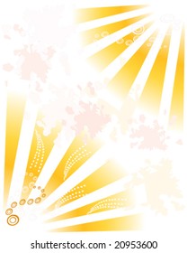 vector illustration of  sunbeam