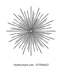 Vector illustration of sunburst