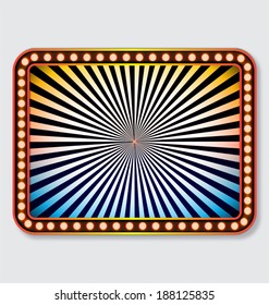 Vector illustration of sunburst background