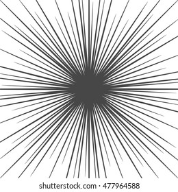 Vector illustration of sunburst background
