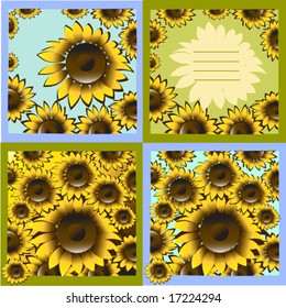 vector illustration of sunflower