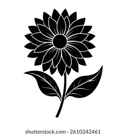 vector illustration of a sunflower