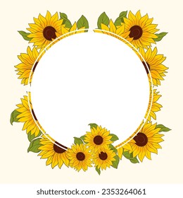 Vektorgrafik, Sonnenblumen, Hintergrund