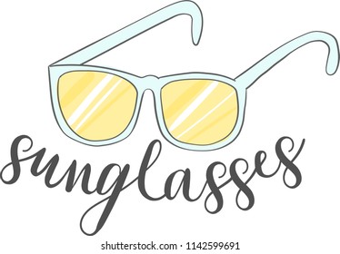 Vector illustration. Sunglasses.
