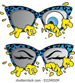 vector illustration of sunglasses