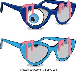 vector illustration of sunglasses