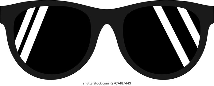 Ilustración vectorial de gafas de sol, icono de gafas 