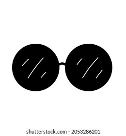 Vector illustration of sunglasses icon on white background