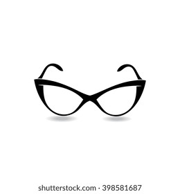 Vector illustration of sunglasses. Icon for your design