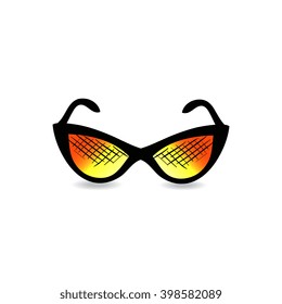 Vector illustration of sunglasses. Icon for your design