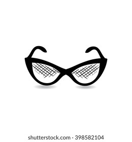 Vector illustration of sunglasses. Icon for your design