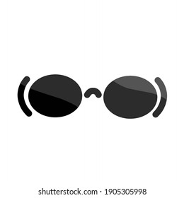 vector illustration of sunglasses.  illustrations for clothes, accessories, beauty.  flat minimalist design eps 10.