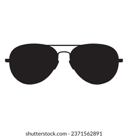 Vector Illustration of Sunglasses Silhouette Art