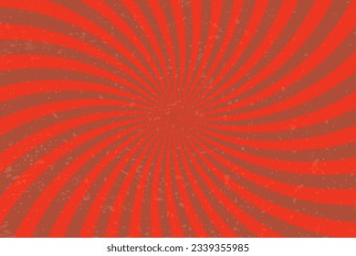 Vector illustration. Sunlight spiral wide background. Retro circus backdrop. Retro backdrop