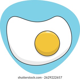 Vector illustration of sunny side egg