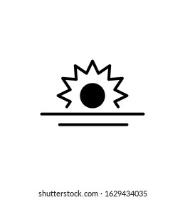  Vector illustration , sunrise icon template.