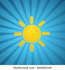 Vector illustration of sunrise sun 