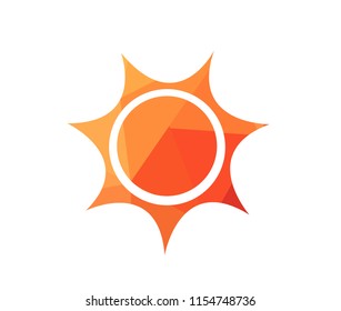 Vector illustration of sunrise sun 