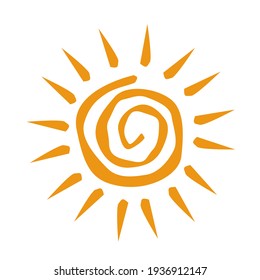 Vector illustration of sunrise sun 