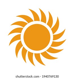 Vector illustration of sunrise sun 