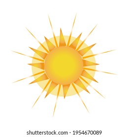 Vector illustration of sunrise sun 