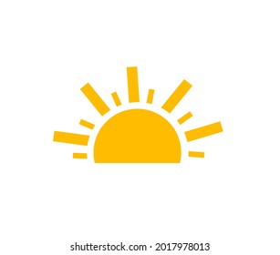 Vector illustration of sunrise sun