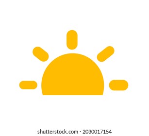 Vector illustration of sunrise sun