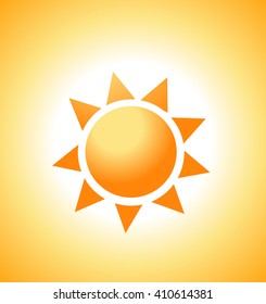 Vector illustration of sunrise sun 