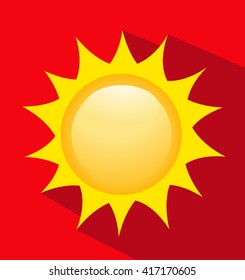 Vector illustration of sunrise sun 