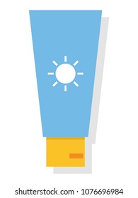 Vector illustration of a Sunscreen Lotion
