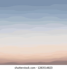 Vector illustration of sunset sky