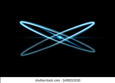 Vector illustration of sunshine, light effect on a transparent background. Design element.