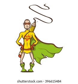 Vector illustration of super hero