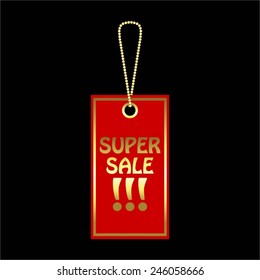 Vector illustration of Super sale!!!