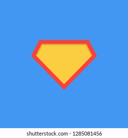 Vector illustration of superhero icon, symbol, element, sign, shield emblem