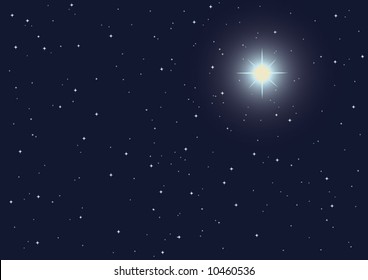 vector illustration of supernova star