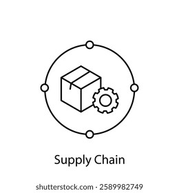 Vector Illustration Supply Chain Management