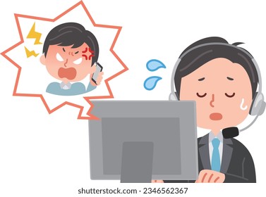 Vektorgrafik von Support Center und Anspruchsberechtigter.