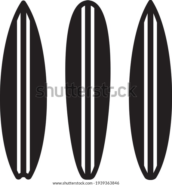 サーフボードシルエットのベクターイラスト のベクター画像素材 ロイヤリティフリー Shutterstock