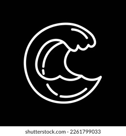 Vector illustration surfing theme badge design. For t-shirt prints  posters  stickers and other uses.