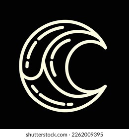 Vector illustration surfing theme badge design. For t-shirt prints posters stickers and other uses.

