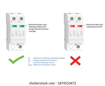 Vector Illustration of Surge Protection Device